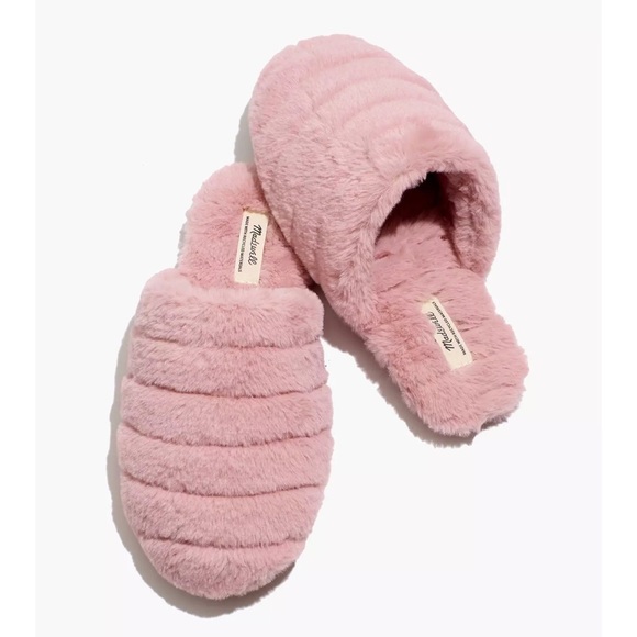Madewell Shoes - NWT Madewell Faux Fur Scuff Slippers